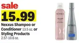 Meijer Nexxus Shampoo or Conditioner or Styling Products offer