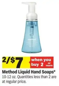 Meijer Method Liquid Hand Soaps offer