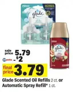 Meijer Glade Scented Oil Refills or Automatic Spray Refills offer