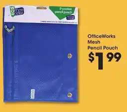 Kroger OfficeWorks Mesh Pencil Pouch offer