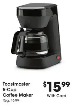 Kroger Toastmaster 5-Cup Coffee Maker offer