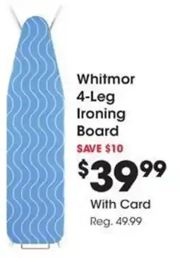 Kroger Whitmor 4-Leg Ironing Board offer