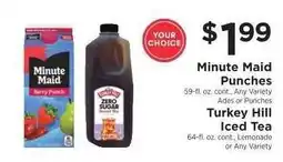 ShopRite Minute Maid Punches or Turkey Hill Iced Tea offer