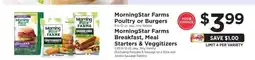 ShopRite MorningStar Farms Poultry or Burgers offer