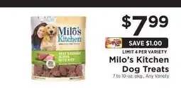 ShopRite Milo's Kitchen Dog Treats offer
