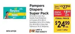 ShopRite Pampers Diapers Super Pack offer