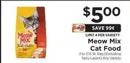 ShopRite Meow Mix Cat Food offer