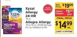 ShopRite Xyzal Allergy 24-HR / Allegra Allergy offer