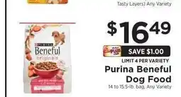 ShopRite PURINA Beneful Dog Food offer