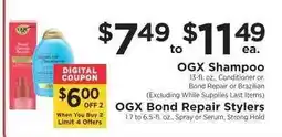 ShopRite OGX Shampoo offer