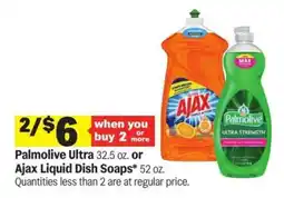 Meijer Palmolive Ultra or Ajax Liquid Dish Soaps offer