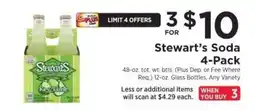 ShopRite Stewart's Soda 4 Pack offer