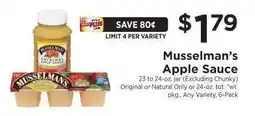ShopRite Musselman's Apple Sauce offer