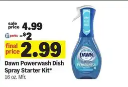 Meijer Dawn Powerwash Dish Spray Starter Kit offer