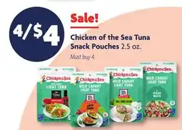 Family Dollar Chicken of the Sea Tuna Snack Pouches offer