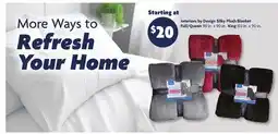 Family Dollar Interiors by Design Silky Plush Blanket offer
