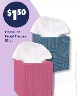 Family Dollar Homeline Facial Tissues offer