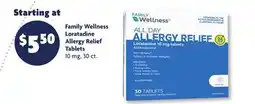 Family Dollar Family Wellness Loratadine Allergy Relief Tablets offer