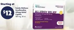 Family Dollar Family Wellness Fexofenadine Allergy Relief Caplets offer