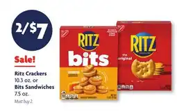 Family Dollar Nabisco Ritz Crackers 10.3 oz. or Bits Sandwiches 7.5 oz offer