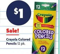 Family Dollar Crayola Colored Pencils offer