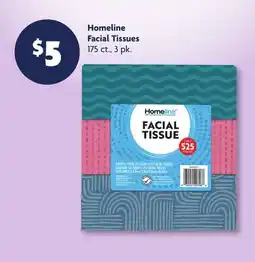 Family Dollar Homeline Facial Tissues offer
