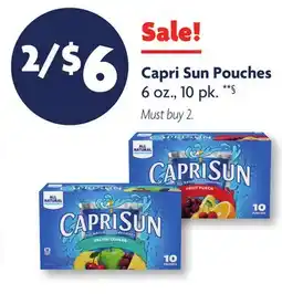 Family Dollar Capri Sun Pouches offer