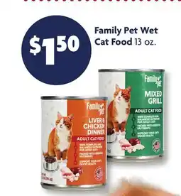 Family Dollar Family Pet Wet Cat Food offer