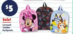 Family Dollar Licensed Toddler Backpacks offer