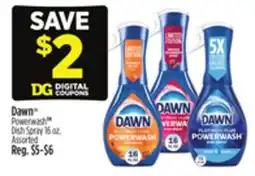 Dollar General Dawn Powerwash Dish Spray offer