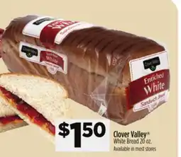 Dollar General Clover Valley White Bread offer