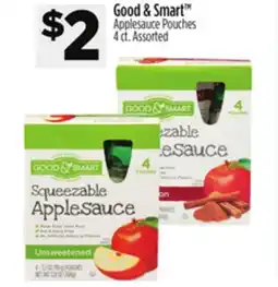 Dollar General Good & Smart Applesauce Pouches offer