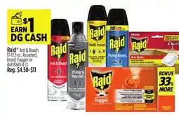 Dollar General Raid Ant & Roach 17-17.5 oz. Assorted, Insect Fogger or Ant Baits 4 ct offer