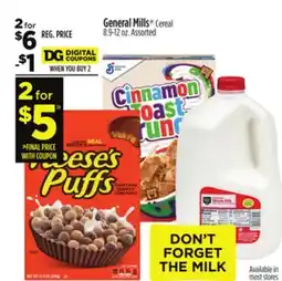 Dollar General General Mills Cereal offer