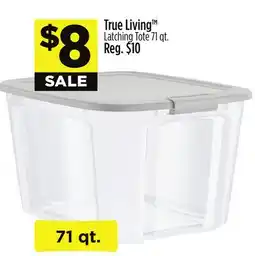 Dollar General True Living Latching Tote offer