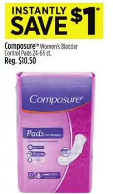 Dollar General Composure Women's Bladder Control Pads offer