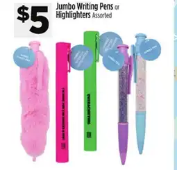 Dollar General Jumbo Writing Pens or Highlighters offer
