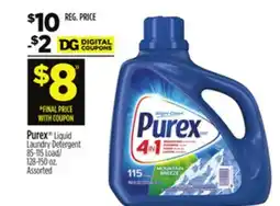 Dollar General Purex Liquid Laundry Detergent offer