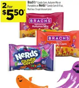 Dollar General Brach's Candy Corn, Autumn Mix or Pumpkins or Nerds Candy Corn offer