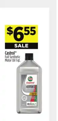 Dollar General Castrol Full Synthetic Motor Oil offer