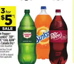 Dollar General Dr Pepper , Sunkist , 7UP , RC Cola, A&W or Canada Dry offer