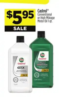 Dollar General Castrol Conventional or High Mileage Motor Oil offer