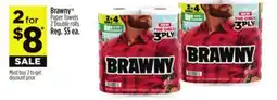 Dollar General Brawny Paper Towels offer