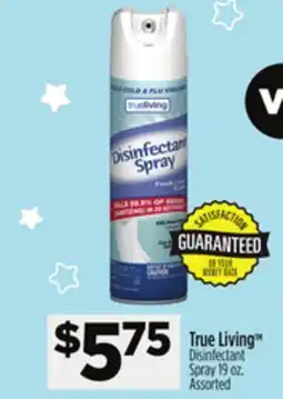 Dollar General True Living Disinfectant Spray offer
