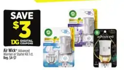 Dollar General Air Wick Advanced Warmer or Starter Kit offer