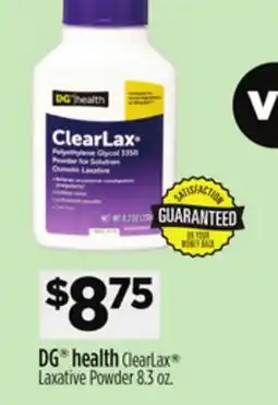 Dollar General DG health ClearLax Laxative Powder offer