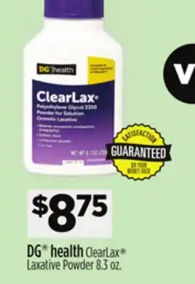 Dollar General DG health ClearLax Laxative Powder offer