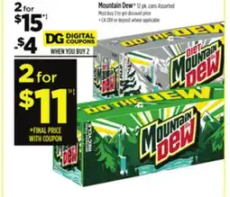 Dollar General Mountain Dew offer