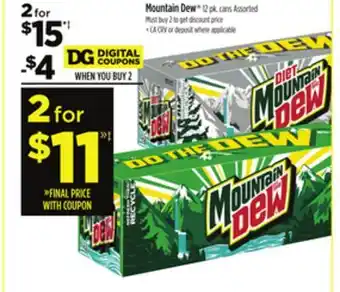Dollar General Mountain Dew offer