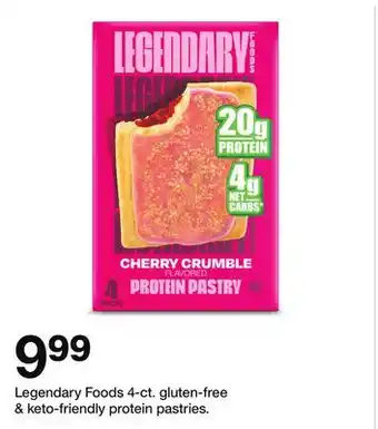Target Legendary Foods 4 - ct. gluten - free & keto-friendly protein pastries offer